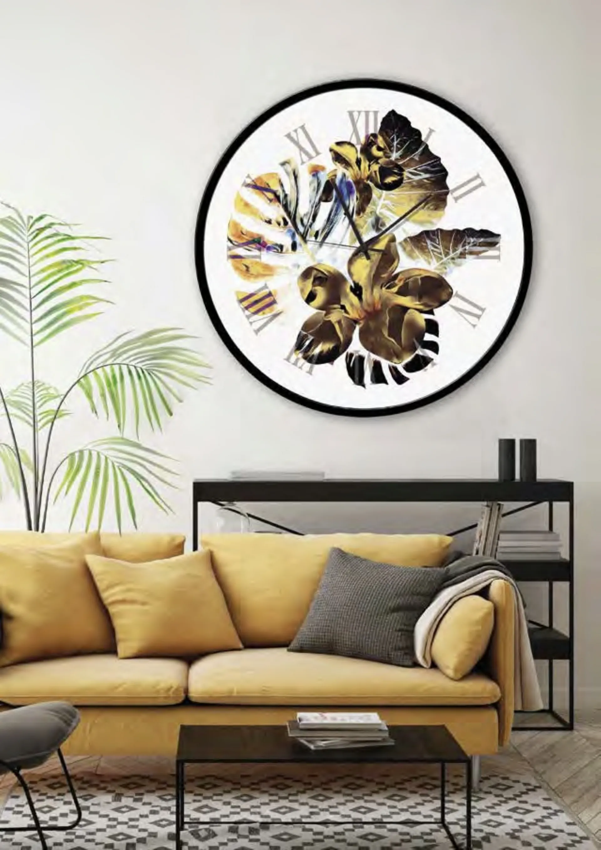 Orologio con specchio Leave di Tonin Casa