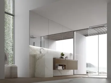 Lavabo monolite Free in marmo di Arcom