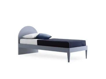 Letto singolo con testiera SC120 di Moretti Compact