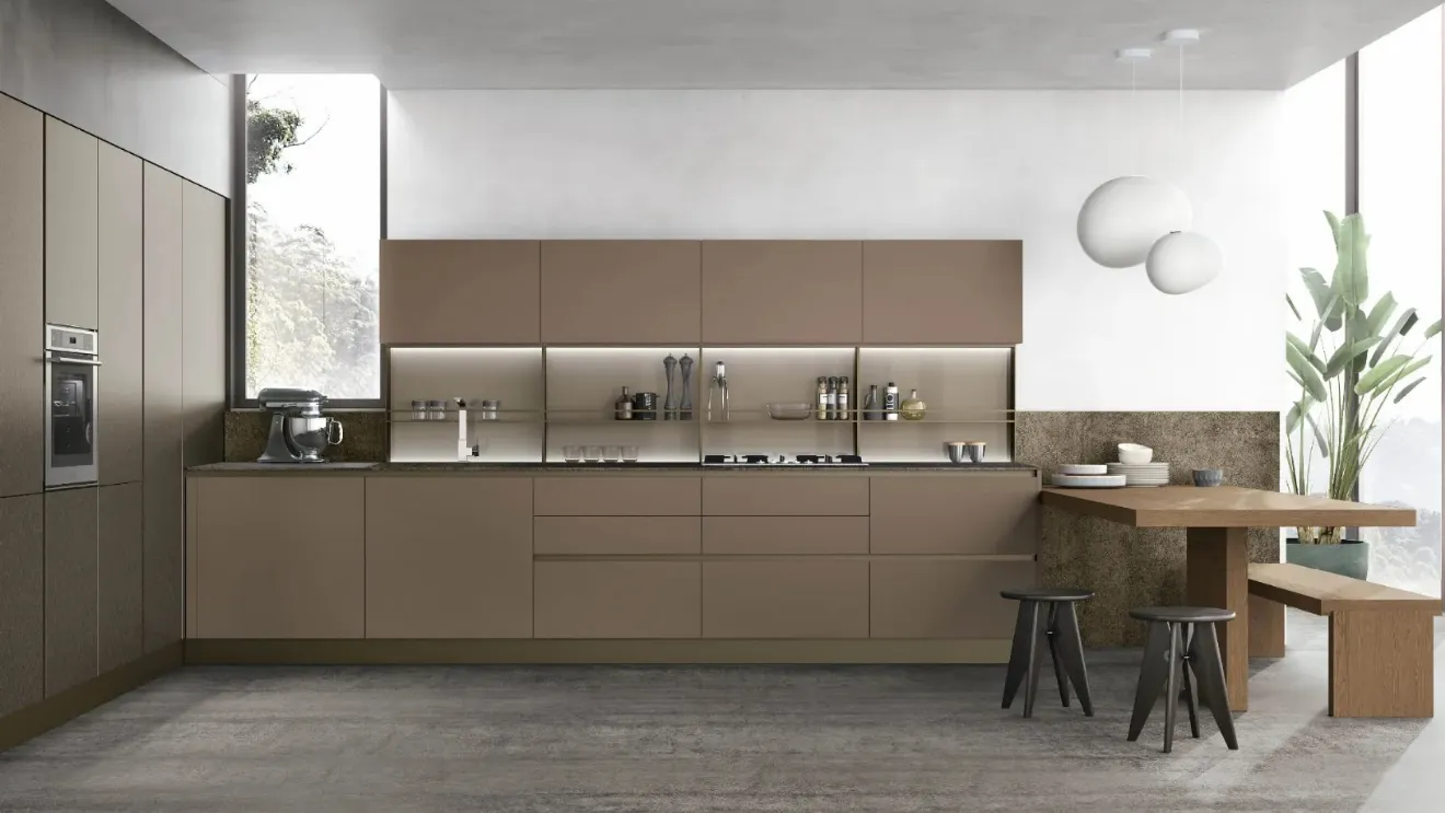 Cucina Moderna angolare con penisola Infinity di Stosa